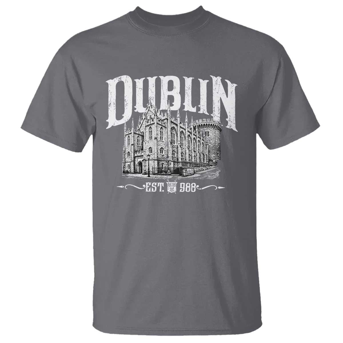 Dublin Castle Ireland Est 988 Travel Souvenir T Shirt