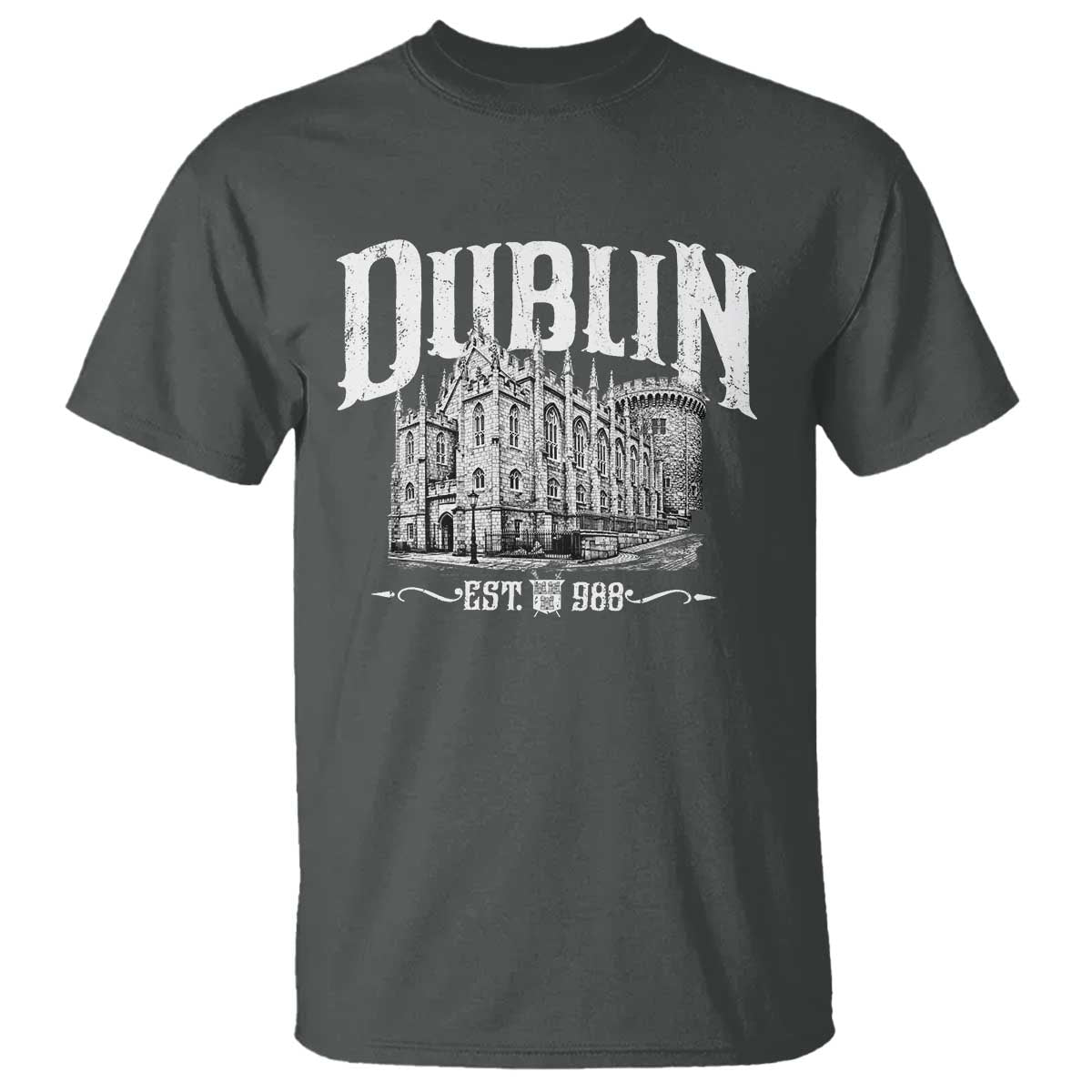 Dublin Castle Ireland Est 988 Travel Souvenir T Shirt