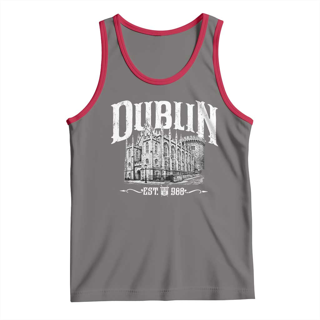 Dublin Castle Ireland Est 988 Travel Souvenir Tank Top