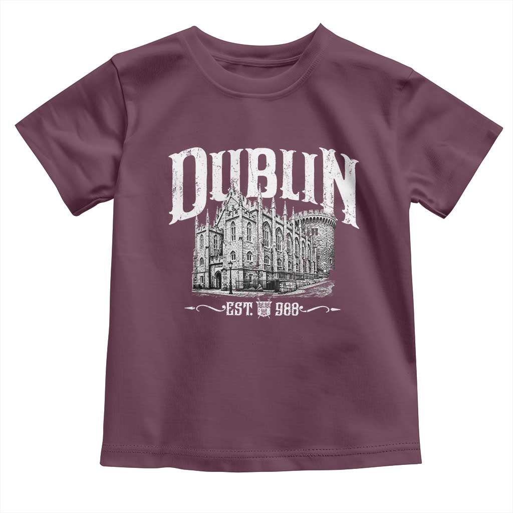 Dublin Castle Ireland Est 988 Travel Souvenir Toddler T Shirt