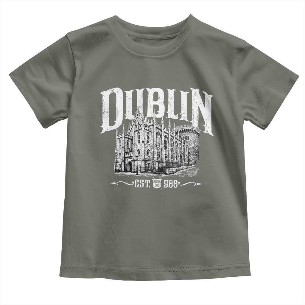 Dublin Castle Ireland Est 988 Travel Souvenir Toddler T Shirt