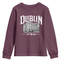 Dublin Castle Ireland Est 988 Travel Souvenir Youth Sweatshirt
