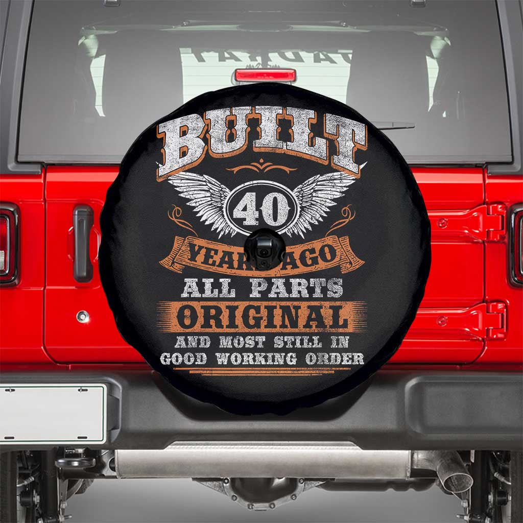 Funny 40th Birthday Spare Tire Cover Built 40 Years Ago All Parts Original And Most Still In Good Working Order