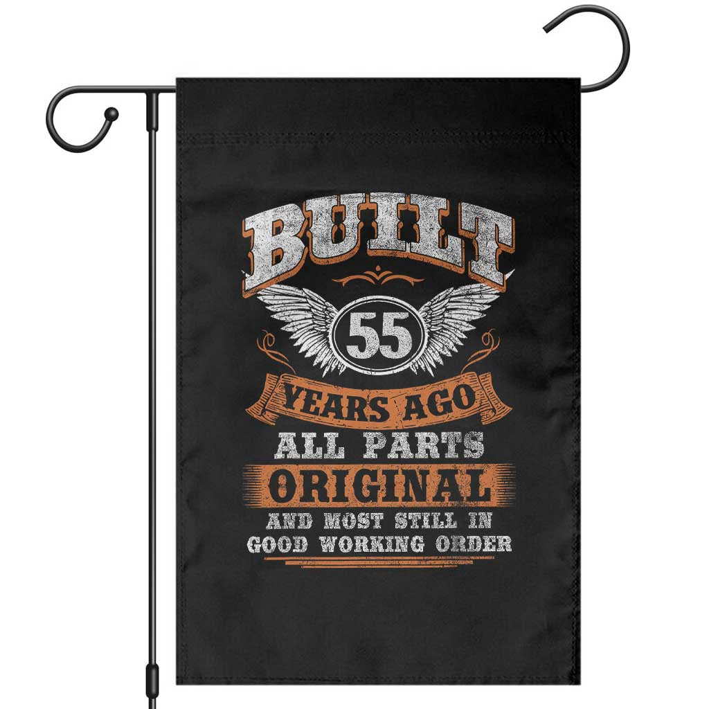 Funny 55th Birthday Garden Flag Built 55 Years Ago All Parts Original And Most Still In Good Working Order