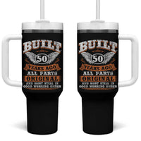 Funny 50th Birthday Tumbler With Handle Built 50 Years Ago All Parts Original And Most Still In Good Working Order
