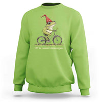 Funny Frog St Patricks Day Sweatshirt Off To Commit Shenanigans Four Leaf Clover