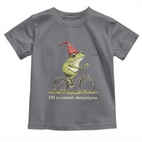 Funny Frog St Patricks Day Toddler T Shirt Off To Commit Shenanigans Four Leaf Clover