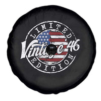 Funny 80th Birthday Spare Tire Cover Vintage 1946 Stamp 80 Years Old American Flag