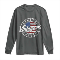 Funny 80th Birthday Long Sleeve Shirt Vintage 1946 Stamp 80 Years Old American Flag
