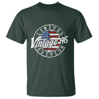 Funny 80th Birthday T Shirt Vintage 1946 Stamp 80 Years Old American Flag