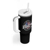Funny 80th Birthday Tumbler With Handle Vintage 1946 Stamp 80 Years Old American Flag