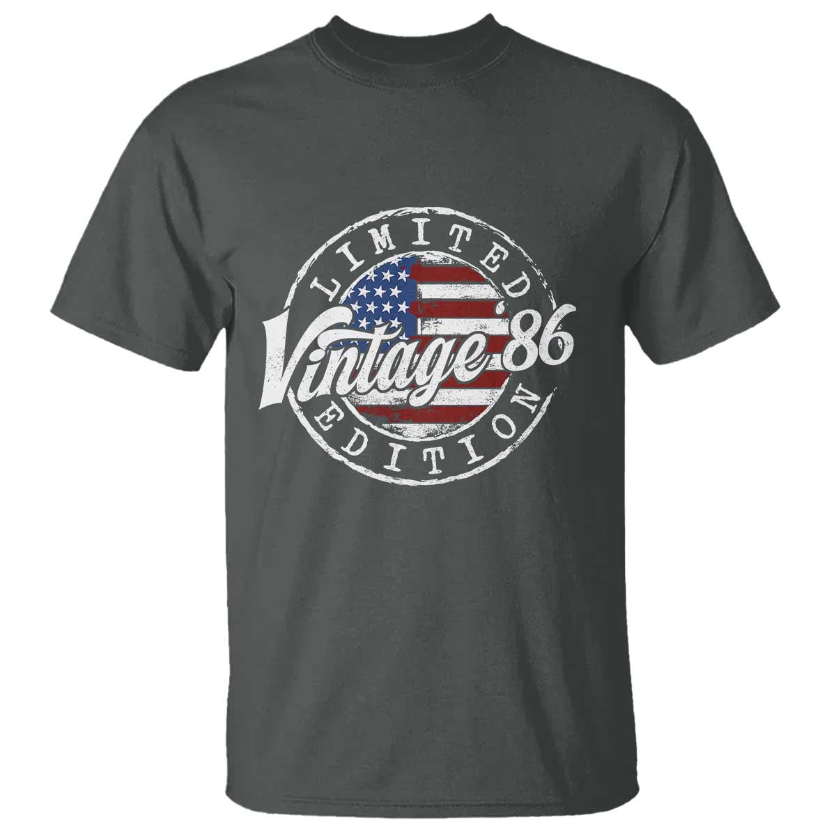 Funny 40th Birthday T Shirt Vintage 1986 Stamp 40 Years Old American Flag
