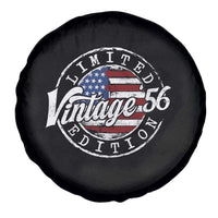 Funny 70th Birthday Spare Tire Cover Vintage 1956 Stamp 70 Years Old American Flag