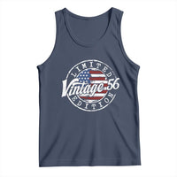 Funny 70th Birthday Tank Top Vintage 1956 Stamp 70 Years Old American Flag