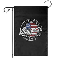 Funny 50th Birthday Garden Flag Vintage 1976 Stamp 50 Years Old American Flag