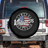 Funny 50th Birthday Spare Tire Cover Vintage 1976 Stamp 50 Years Old American Flag