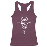 Easter He Is Risen Racerback Tank Top Christian Easter Day Religious Cross