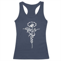 Easter He Is Risen Racerback Tank Top Christian Easter Day Religious Cross
