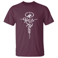 Easter He Is Risen T Shirt Christian Easter Day Religious Cross
