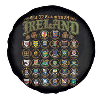The 32 Counties Of Ireland Spare Tire Cover Irish Pride Heritage Vintage Celtic Shamrock