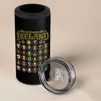 The 32 Counties Of Ireland 4 in 1 Can Cooler Tumbler Irish Pride Heritage Vintage Celtic Shamrock