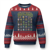 The 32 Counties Of Ireland Ugly Christmas Sweater Irish Pride Heritage Vintage Celtic Shamrock