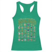 The 32 Counties Of Ireland Racerback Tank Top Irish Pride Heritage Vintage Celtic Shamrock
