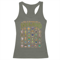 The 32 Counties Of Ireland Racerback Tank Top Irish Pride Heritage Vintage Celtic Shamrock