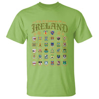 The 32 Counties Of Ireland T Shirt Irish Pride Heritage Vintage Celtic Shamrock