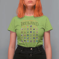 The 32 Counties Of Ireland T Shirt For Women Irish Pride Heritage Vintage Celtic Shamrock