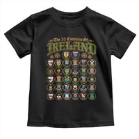 The 32 Counties Of Ireland Toddler T Shirt Irish Pride Heritage Vintage Celtic Shamrock