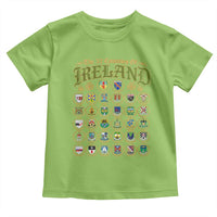The 32 Counties Of Ireland Toddler T Shirt Irish Pride Heritage Vintage Celtic Shamrock