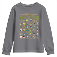 The 32 Counties Of Ireland Youth Sweatshirt Irish Pride Heritage Vintage Celtic Shamrock