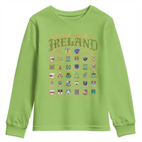 The 32 Counties Of Ireland Youth Sweatshirt Irish Pride Heritage Vintage Celtic Shamrock