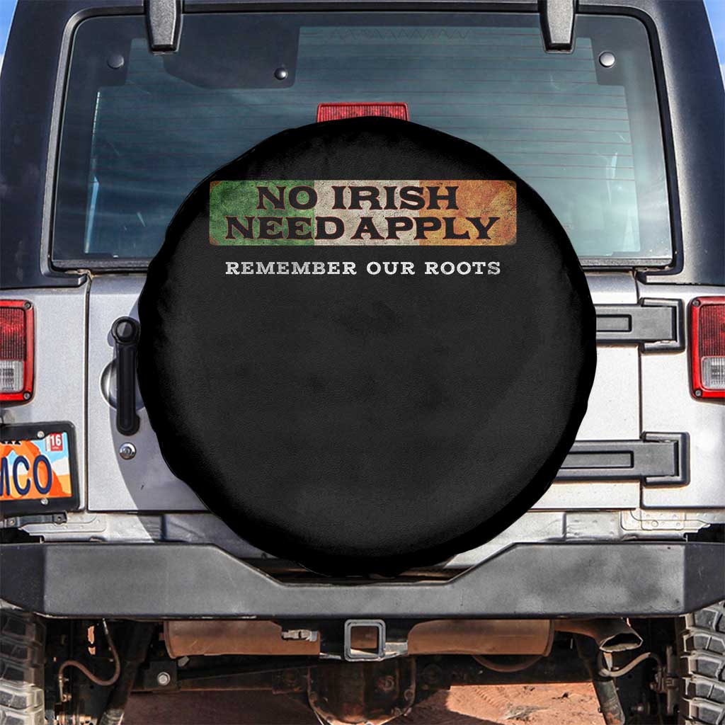 No Irish Need Apply Remember Our Roots Spare Tire Cover Celtic Pride History