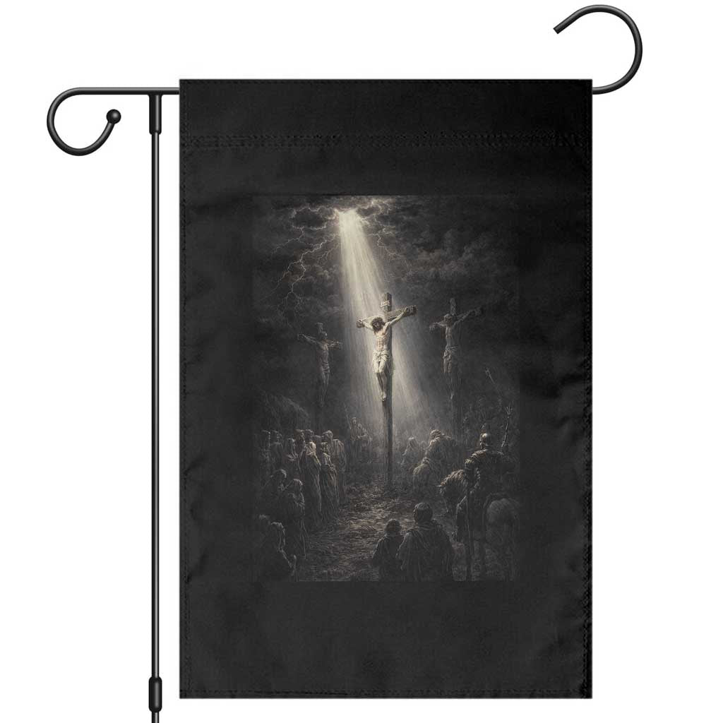 Jesus Christ Crucifixion Scene Religious Christian Easter Garden Flag