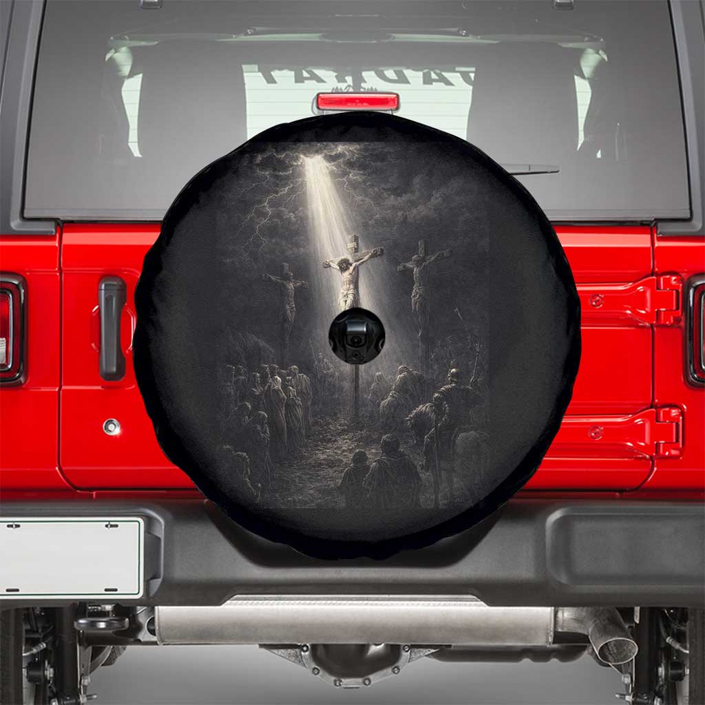 Jesus Christ Crucifixion Scene Religious Christian Easter Spare Tire Cover