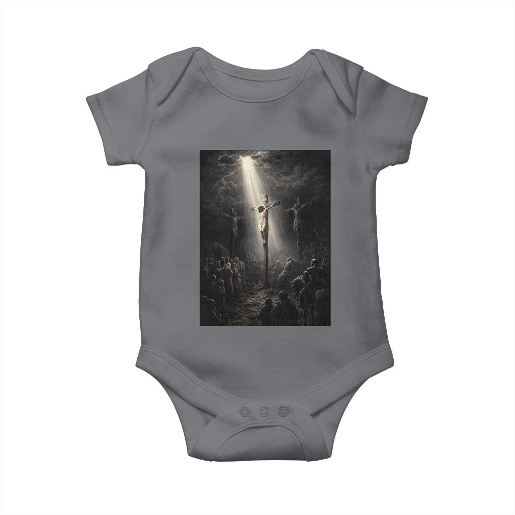 Jesus Christ Crucifixion Scene Religious Christian Easter Baby Onesie