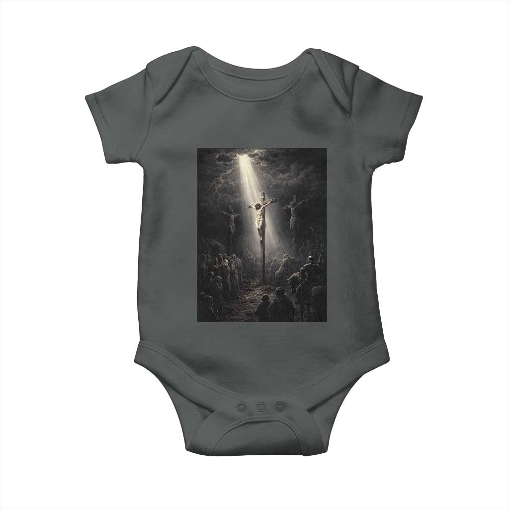 Jesus Christ Crucifixion Scene Religious Christian Easter Baby Onesie