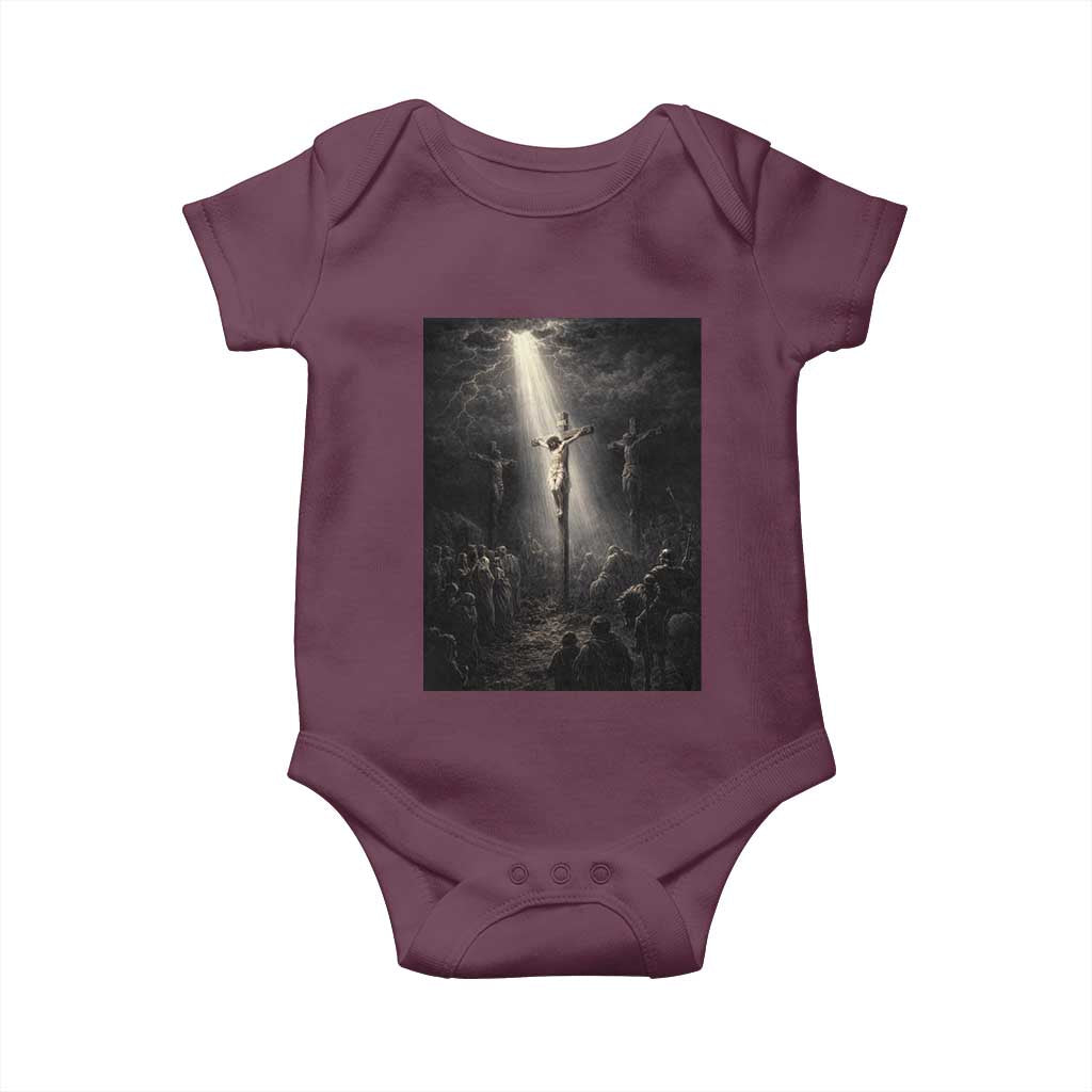 Jesus Christ Crucifixion Scene Religious Christian Easter Baby Onesie
