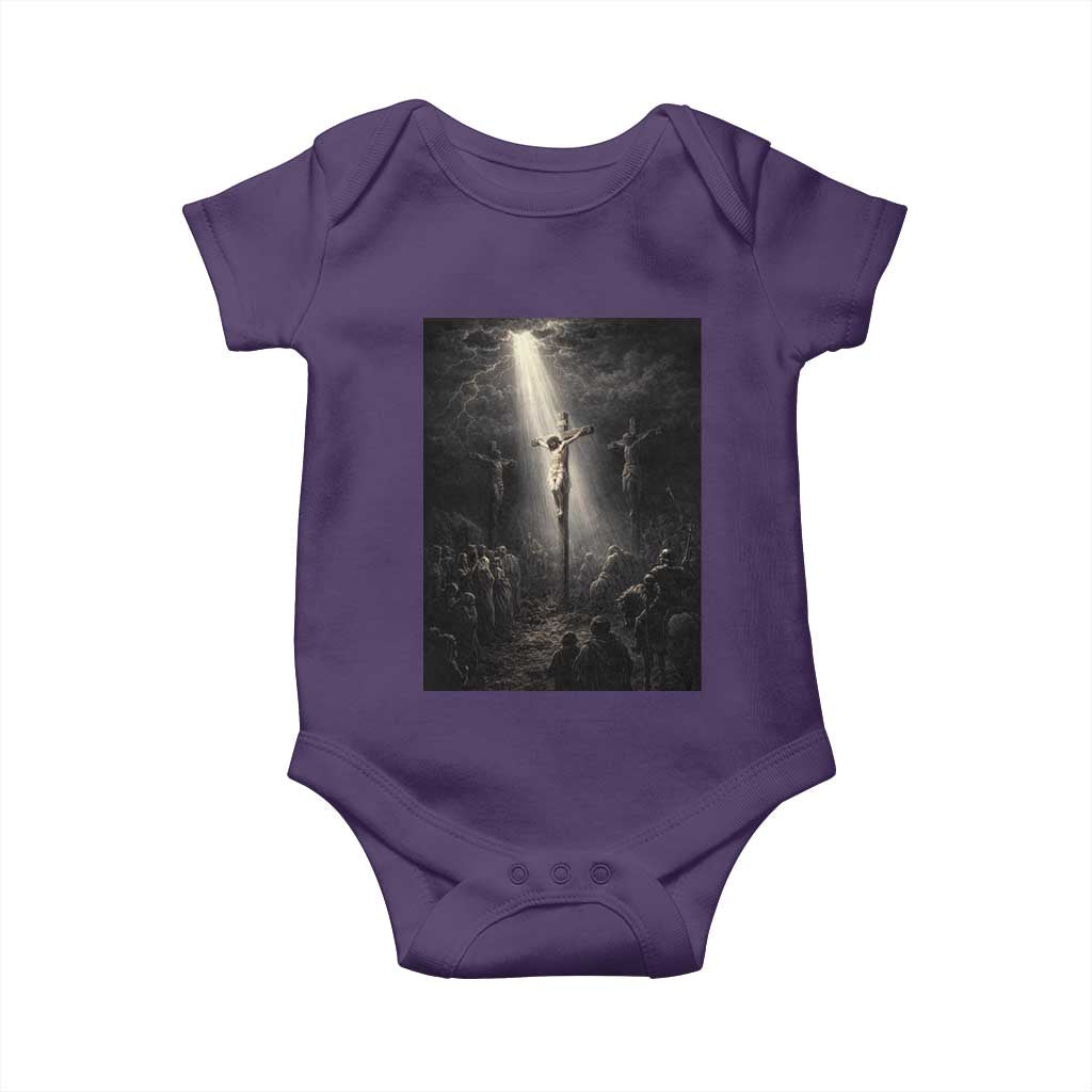 Jesus Christ Crucifixion Scene Religious Christian Easter Baby Onesie
