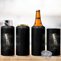 Jesus Christ Crucifixion Scene Religious Christian Easter 4 in 1 Can Cooler Tumbler