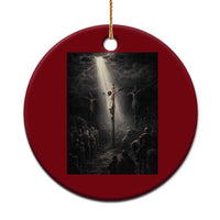 Jesus Christ Crucifixion Scene Religious Christian Easter Ceramic Ornament