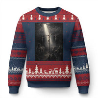 Jesus Christ Crucifixion Scene Religious Christian Easter Ugly Christmas Sweater
