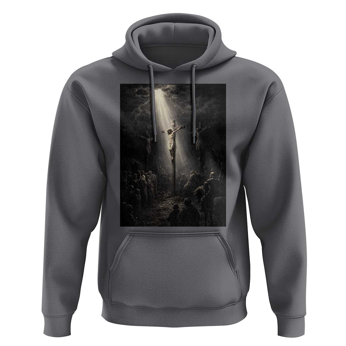 Jesus Christ Crucifixion Scene Religious Christian Easter Hoodie