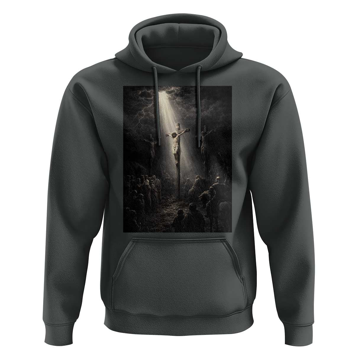 Jesus Christ Crucifixion Scene Religious Christian Easter Hoodie