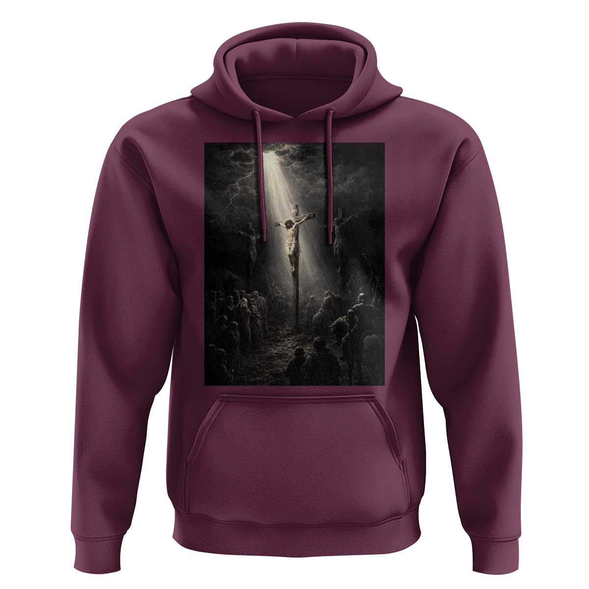Jesus Christ Crucifixion Scene Religious Christian Easter Hoodie
