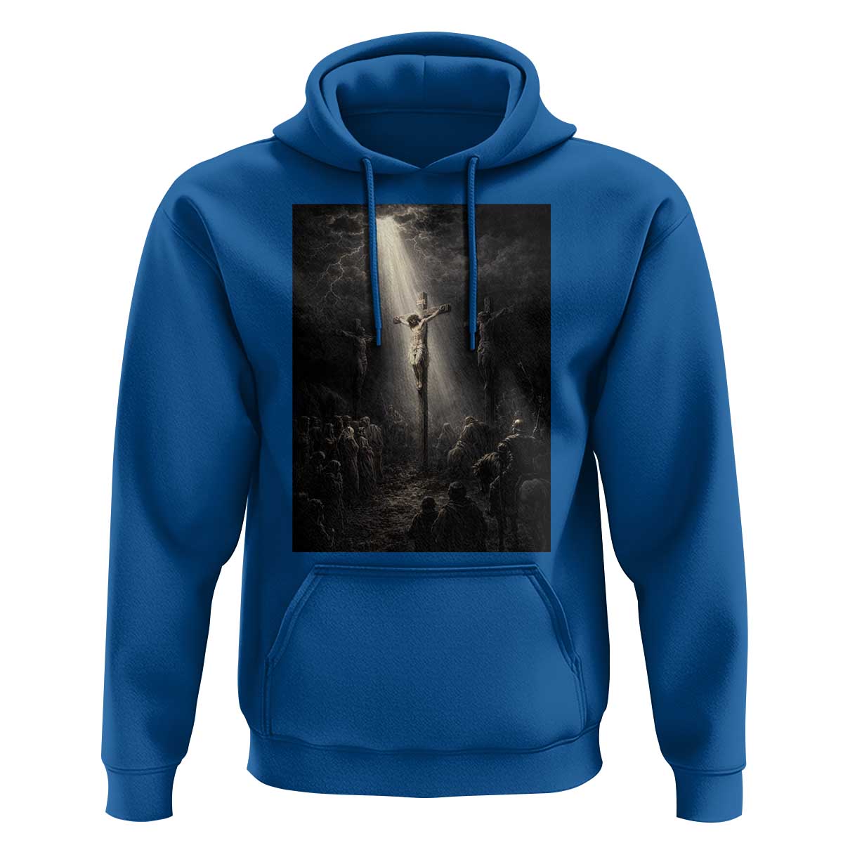 Jesus Christ Crucifixion Scene Religious Christian Easter Hoodie