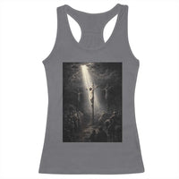 Jesus Christ Crucifixion Scene Religious Christian Easter Racerback Tank Top