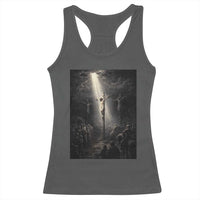 Jesus Christ Crucifixion Scene Religious Christian Easter Racerback Tank Top